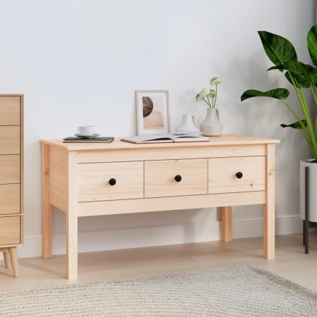 Solid pine wood coffee table 102x49x55 cm by vidaXL, Coffee table - Ref: Foro24-820941, Price: 93,86 €, Discount: %