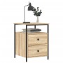 Nachttisch aus Sonoma-Eichenholzwerkstoff, 44 x 45 x 60 cm von vidaXL, Nachttische - Ref: Foro24-826005, Preis: 61,49 €, Raba...