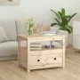 Solid pine wood coffee table 71x49x55 cm by vidaXL, Coffee table - Ref: Foro24-820936, Price: 77,37 €, Discount: %