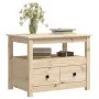 Solid pine wood coffee table 71x49x55 cm by vidaXL, Coffee table - Ref: Foro24-820936, Price: 77,37 €, Discount: %