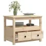 Solid pine wood coffee table 71x49x55 cm by vidaXL, Coffee table - Ref: Foro24-820936, Price: 77,37 €, Discount: %