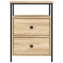 Nachttisch aus Sonoma-Eichenholzwerkstoff, 44 x 45 x 60 cm von vidaXL, Nachttische - Ref: Foro24-826005, Preis: 61,49 €, Raba...