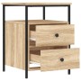 Nachttisch aus Sonoma-Eichenholzwerkstoff, 44 x 45 x 60 cm von vidaXL, Nachttische - Ref: Foro24-826005, Preis: 61,49 €, Raba...