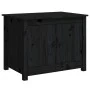 Solid black pine wood coffee table 71x49x55 cm by vidaXL, Coffee table - Ref: Foro24-820930, Price: 82,03 €, Discount: %