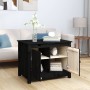 Mesa de centro de madera maciza de pino negro 71x49x55 cm de vidaXL, Mesas de centro - Ref: Foro24-820930, Precio: 82,03 €, D...