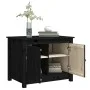 Solid black pine wood coffee table 71x49x55 cm by vidaXL, Coffee table - Ref: Foro24-820930, Price: 82,03 €, Discount: %