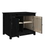 Mesa de centro de madera maciza de pino negro 71x49x55 cm de vidaXL, Mesas de centro - Ref: Foro24-820930, Precio: 82,03 €, D...