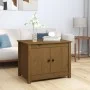 Mesa de centro de madera maciza de pino marrón miel 71x49x55 cm de vidaXL, Mesas de centro - Ref: Foro24-820929, Precio: 82,0...