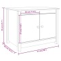 Mesa de centro de madera maciza de pino marrón miel 71x49x55 cm de vidaXL, Mesas de centro - Ref: Foro24-820929, Precio: 82,0...