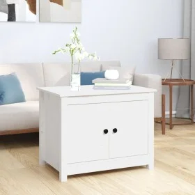 Solid white pine wood coffee table 71x49x55 cm by vidaXL, Coffee table - Ref: Foro24-820927, Price: 86,06 €, Discount: %