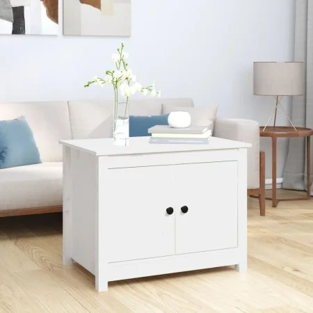 Solid white pine wood coffee table 71x49x55 cm by vidaXL, Coffee table - Ref: Foro24-820927, Price: 86,06 €, Discount: %