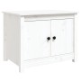 Couchtisch in Kiefer weiß massiv 71x49x55 cm von vidaXL, Couchtisch - Ref: Foro24-820927, Preis: 86,87 €, Rabatt: %