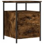 Nachttisch aus geräuchertem Eichenholzwerkstoff, 44 x 45 x 60 cm von vidaXL, Nachttische - Ref: Foro24-826007, Preis: 54,07 €...