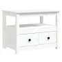 Solid white pine wood coffee table 71x49x55 cm by vidaXL, Coffee table - Ref: Foro24-820937, Price: 99,70 €, Discount: %