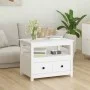 Solid white pine wood coffee table 71x49x55 cm by vidaXL, Coffee table - Ref: Foro24-820937, Price: 99,70 €, Discount: %