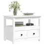 Couchtisch aus massivem weißem Kiefernholz, 71 x 49 x 55 cm von vidaXL, Couchtisch - Ref: Foro24-820937, Preis: 99,70 €, Raba...