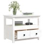 Couchtisch aus massivem weißem Kiefernholz, 71 x 49 x 55 cm von vidaXL, Couchtisch - Ref: Foro24-820937, Preis: 101,12 €, Rab...