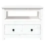 Solid white pine wood coffee table 71x49x55 cm by vidaXL, Coffee table - Ref: Foro24-820937, Price: 99,70 €, Discount: %