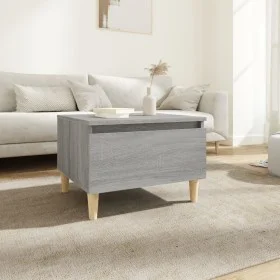 Mesa auxiliar madera contrachapada gris Sonoma 50x46x35 cm de vidaXL, Mesas auxiliares - Ref: Foro24-819512, Precio: 43,25 €,...
