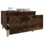 2 smoked oak plywood side tables 50x46x35 cm by vidaXL, Side tables - Ref: Foro24-819511, Price: 53,93 €, Discount: %