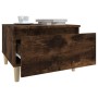 Beistelltische 2 Stück Sperrholz Räuchereiche 50x46x35 cm von vidaXL, Seitentische - Ref: Foro24-819511, Preis: 64,08 €, Raba...