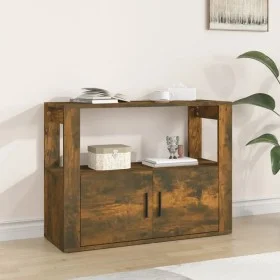 Sideboard aus geräuchertem Eichensperrholz, 80 x 30 x 60 cm von vidaXL, Sideboards - Ref: Foro24-819457, Preis: 53,41 €, Raba...