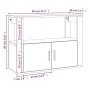 Sideboard aus geräuchertem Eichensperrholz, 80 x 30 x 60 cm von vidaXL, Sideboards - Ref: Foro24-819457, Preis: 53,41 €, Raba...