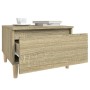 Beistelltische 2 Stück Eichenholz Sonoma 50x46x35 cm von vidaXL, Seitentische - Ref: Foro24-819507, Preis: 54,39 €, Rabatt: %