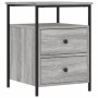 Mesita de noche madera de ingeniería gris Sonoma 44x45x60 cm de vidaXL, Mesitas de noche - Ref: Foro24-826009, Precio: 57,45 ...
