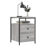 Mesita de noche madera de ingeniería gris Sonoma 44x45x60 cm de vidaXL, Mesitas de noche - Ref: Foro24-826009, Precio: 57,45 ...