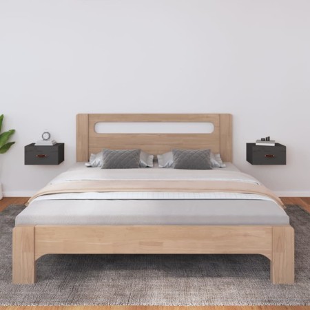 Wall bedside table 2 pcs gray 40x29.5x22 cm by vidaXL, Lockers and storage cabinets - Ref: Foro24-820991, Price: 55,64 €, Dis...