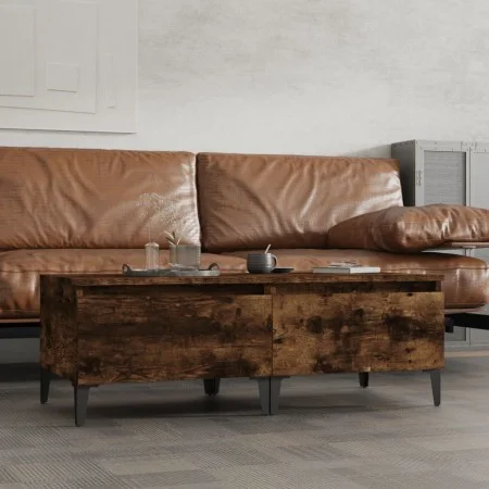 Side tables 2 units smoked oak plywood 50x46x35 cm by vidaXL, Side tables - Ref: Foro24-819527, Price: 67,38 €, Discount: %