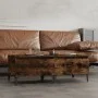 Beistelltische 2 Einheiten, Sperrholz aus geräucherter Eiche, 50 x 46 x 35 cm von vidaXL, Seitentische - Ref: Foro24-819527, ...