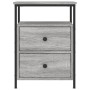 Mesita de noche madera de ingeniería gris Sonoma 44x45x60 cm de vidaXL, Mesitas de noche - Ref: Foro24-826009, Precio: 57,45 ...
