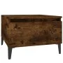 Side tables 2 units smoked oak plywood 50x46x35 cm by vidaXL, Side tables - Ref: Foro24-819527, Price: 67,38 €, Discount: %