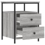 Mesita de noche madera de ingeniería gris Sonoma 44x45x60 cm de vidaXL, Mesitas de noche - Ref: Foro24-826009, Precio: 57,45 ...