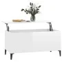 Couchtisch aus glänzend weißem Sperrholz, 90 x 44,5 x 45 cm von vidaXL, Couchtisch - Ref: Foro24-819590, Preis: 63,98 €, Raba...