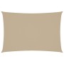Toldo de vela rectangular tela Oxford beige 3x5 m