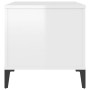 Couchtisch aus glänzend weißem Sperrholz, 90 x 44,5 x 45 cm von vidaXL, Couchtisch - Ref: Foro24-819590, Preis: 64,59 €, Raba...