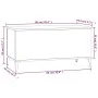 Couchtisch aus glänzend weißem Sperrholz, 90 x 44,5 x 45 cm von vidaXL, Couchtisch - Ref: Foro24-819590, Preis: 63,98 €, Raba...