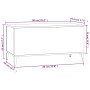 Couchtisch aus glänzend weißem Sperrholz, 90 x 44,5 x 45 cm von vidaXL, Couchtisch - Ref: Foro24-819590, Preis: 64,59 €, Raba...