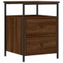 Oak brown engineered wood bedside table 44x45x60 cm by vidaXL, Nightstands - Ref: Foro24-826011, Price: 63,45 €, Discount: %