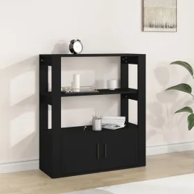 Sperrholz Anrichte schwarz 80x30x90 cm von vidaXL, Sideboards - Ref: Foro24-819461, Preis: 60,58 €, Rabatt: %