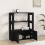 Aparador de madera contrachapada negro 80x30x90 cm de vidaXL, Aparadores - Ref: Foro24-819461, Precio: 62,98 €, Descuento: %