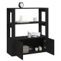 Aparador de madera contrachapada negro 80x30x90 cm de vidaXL, Aparadores - Ref: Foro24-819461, Precio: 62,98 €, Descuento: %