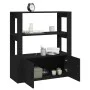 Black plywood sideboard 80x30x90 cm by vidaXL, Sideboards - Ref: Foro24-819461, Price: 63,07 €, Discount: %