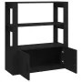 Black plywood sideboard 80x30x90 cm by vidaXL, Sideboards - Ref: Foro24-819461, Price: 63,07 €, Discount: %