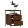 Oak brown engineered wood bedside table 44x45x60 cm by vidaXL, Nightstands - Ref: Foro24-826011, Price: 63,45 €, Discount: %