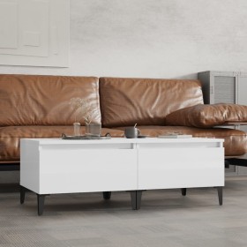 Side tables 2 units glossy white plywood 50x46x35 cm by vidaXL, Side tables - Ref: Foro24-819521, Price: 62,07 €, Discount: %