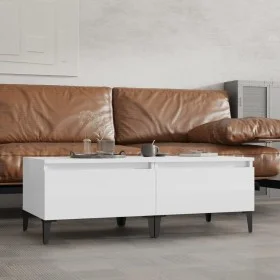 Side tables 2 units glossy white plywood 50x46x35 cm by vidaXL, Side tables - Ref: Foro24-819521, Price: 61,54 €, Discount: %